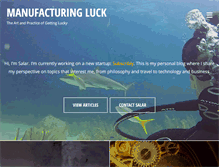 Tablet Screenshot of manufacturingluck.com